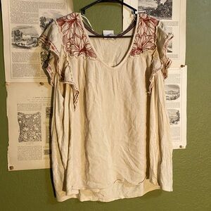 Knox Rose Boho Coverup Blouse